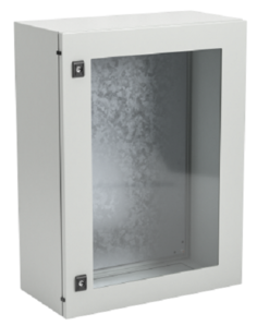 Шкаф навесной DKC R5STX0669 серия ST, с прозрачной дверью, 600 x 600 x 250 мм, IP66, с монтажной пан