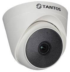 Видеокамера Tantos TSc-E2HDf купольная для помещений 4в1 (AHD, TVI, CVI, CVBS) 2 МП с ИК-подсветкой, корпус пластик