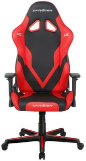 Кресло игровое DxRacer OH/G8000/NR черный/красный, PU-кожа, мультиблок, 4D подлокотники, до 150 кг