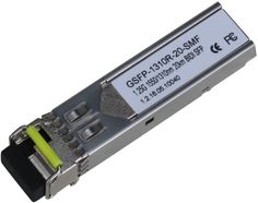 Модуль SFP Dahua DH-GSFP-1310R-20-SMF Разъем: LC; скорость передачи: до 1.25Гбит/с; длина кабеля: до 20км (одномодовое оптоволокно); длина волны (Tx/R