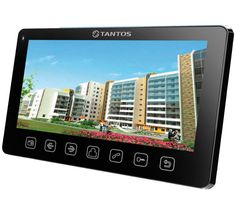 Видеодомофон Tantos Prime Slim (black) VZ адаптированный для работы с координатными многоквартирными домофонами