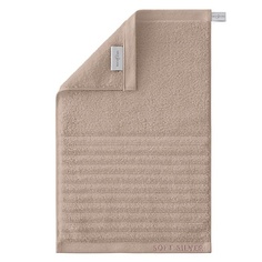 Полотенце SOFT SILVER Антибактериальное махровое полотенце для лица, 30х50 см. Цвет: «Песчаный берег» (бежевый)
