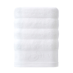 Полотенце SOFT SILVER Антибактериальное махровое полотенце для тела, 70х140 см. Цвет: «Альпийский снег» (белый)