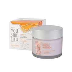 Крем для лица YOUSMETICA Крем ночной осветляющий с морковью и витамином С Brightning Night Cream With Carrots and Vitamin C