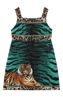 Платье из вискозы Dolce & Gabbana