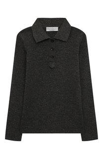 Поло из кашемира и вискозы Brunello Cucinelli