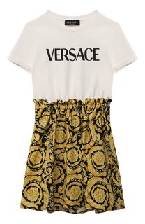 Хлопковое платье Versace