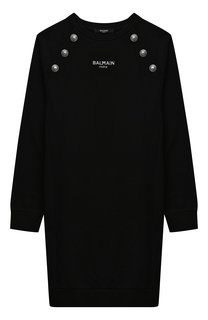 Хлопковое платье Balmain