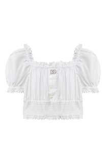 Хлопковая блузка Dolce & Gabbana