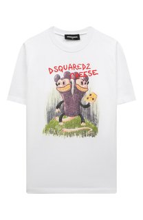 Хлопковая футболка Dsquared2