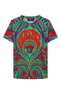 Хлопковая футболка Versace