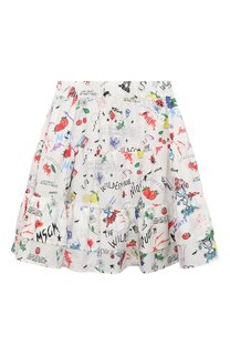 Хлопковая юбка MSGM kids