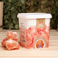 Соль гималайская розовая колотая розовая для бани и сауны NO Brand
