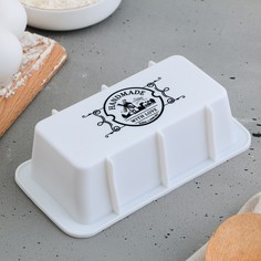Форма для выпечки, силикон handmade with love, 16.6 х 8.8 х 4.8 см Дорого внимание