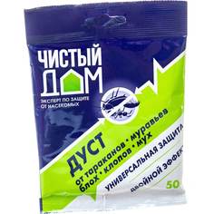 Дуст от тараканов, блох, клопов, муравьев Чистый дом