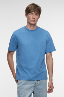 футболка мужская Футболка прямая хлопковая с вареным эффектом Befree