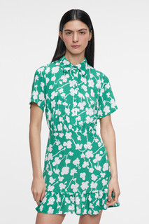 Платье-рубашка мини приталенное с оборками Befree