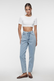 брюки джинсовые женские Джинсы MOM базовые с высокой посадкой Befree
