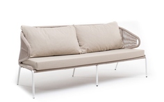 Двухместный диван из роупа Милан бежевый 4sis