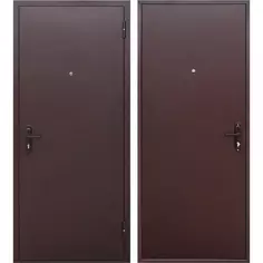 Дверь входная металлическая Стройгост 5 РФ 960 мм правая коричневая Без бренда