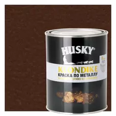 Краска по металлу Husky Klondike молотковая цвет темно-коричневый 0.9 л RAL