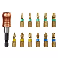 Набор бит с держателем Dexter Pro XM116DP-1, 11 шт.