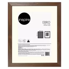 Рамка Inspire Ebro 40x50 см цвет темный дуб