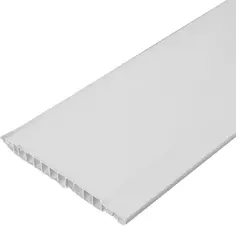Стеновая панель ПВХ Белая 3000x100x10 мм 0.3 м² Без бренда