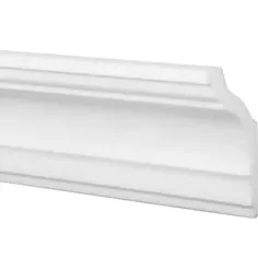 Плинтус для натяжных потолков экструдированный полистирол Inspire 08018А белый 40х70х2000 мм