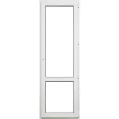 Балконная дверь ПВХ Deceuninck 2180х670 мм (ВхШ) правая поворотная двухкамерный стеклопакет белый/белый