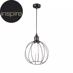Подвесной светильник Inspire Сфера 1 лампа 3м² Е27 цвет черный матовый