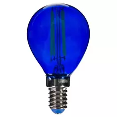 Лампа светодиодная Uniel Color шар E14 5 Вт свет синий