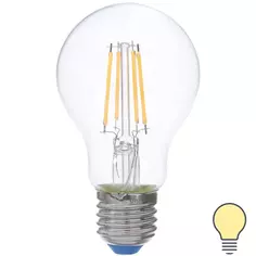 Лампа светодиодная филаментная Airdim форма стандартная E27 7 Вт 700 Лм свет тёплый Uniel