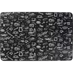 Салфетка-скатерть Завтрак 60x90 см прямоугольная ПВХ цвет чёрный Без бренда