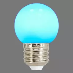Лампа светодиодная Volpe E27 220 В 1 Вт шар матовый 80 лм синий свет