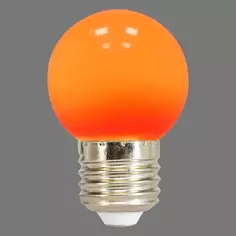 Лампа светодиодная Volpe E27 220 В 1 Вт шар матовый 80 лм красный свет