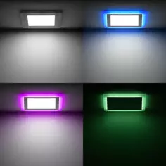 Светильник точечный светодиодный встраиваемый Gauss Backlight RGB BL425 под отверстие 170 мм, 4 м², RGB, цвет белый