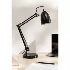 Рабочая лампа настольная Inspire John цвет чёрный