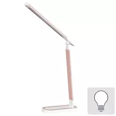 Рабочая лампа настольная светодиодная KD-845, цвет белый/розовый Camelion