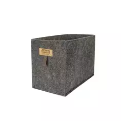 Короб для хранения InSmart 15х30х20 см тёмно-серый Без бренда