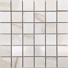 Мозаика керамическая Azori Calacatta Royal 30x30 см цвет белый