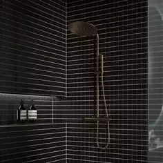 Мозаика керамическая Smart Mosaic Homework Black Matt 30.6x30.6 см цвет черный