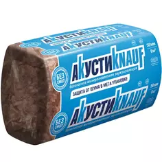 Звукоизоляция АкустиКнауф плита 50 мм 9 м² Knauf Insulation