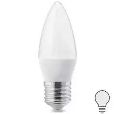 Лампа светодиодная E27 220-240 В 7 Вт свеча матовая 600 лм нейтральный белый свет Без бренда