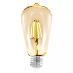 Лампа светодиодная филаментная диммируемая Eglo ST64 E27 4 Вт 220 Лм свет янтарный