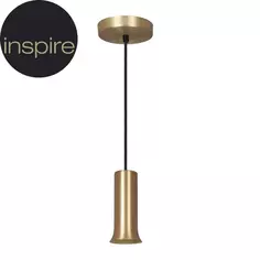 Светильник подвесной Inspire Hoki 1 лампа 3 м² цвет латунь
