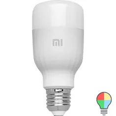Лампа умная Xiaomi Mi Smart LED Bulb Essential E27 220 В 9 Вт груша матовая 950 лм, регулируемый цвет света RGBW