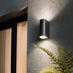 Светильник уличный настенный Inspire Kofu 35 Вт IP44 настенный, декоративный цвет серый