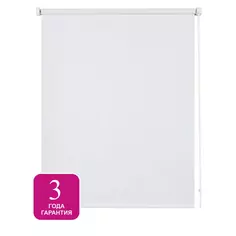 Штора рулонная блэкаут Inspire Santos 140x175 см белая White 0