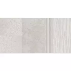 Декор настенный Нефрит Fisher Светлый на сером 30x60 см матовый бетон цвет серый узор